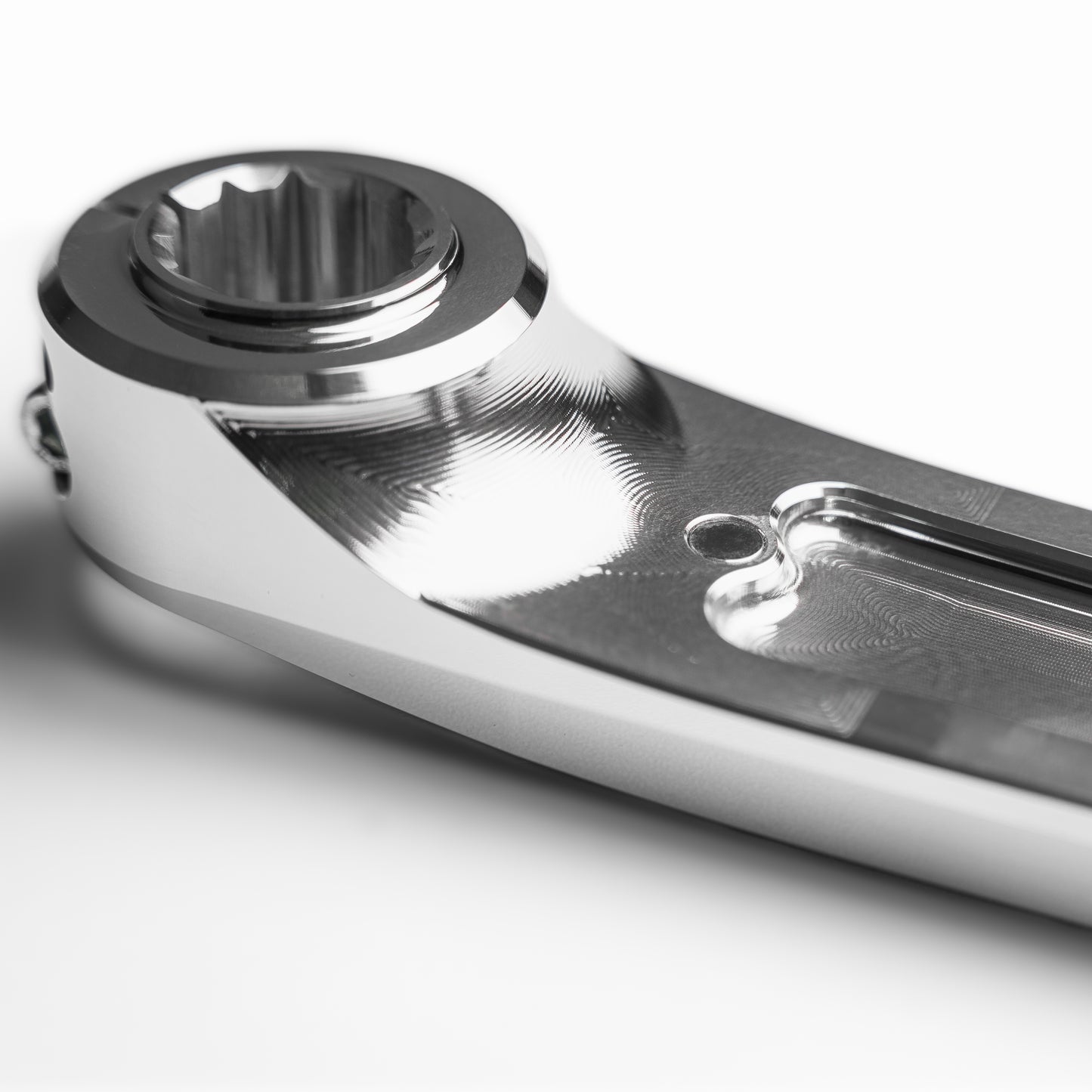 North Shore Billet Talon Pinion Cranks Smart.Shift magnet in silver crank