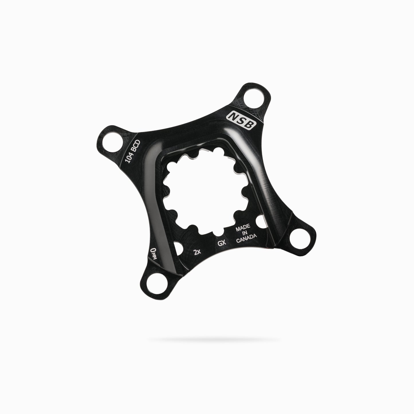 SRAM GX 104 BCD DUB 0mm spacing two chainring spider