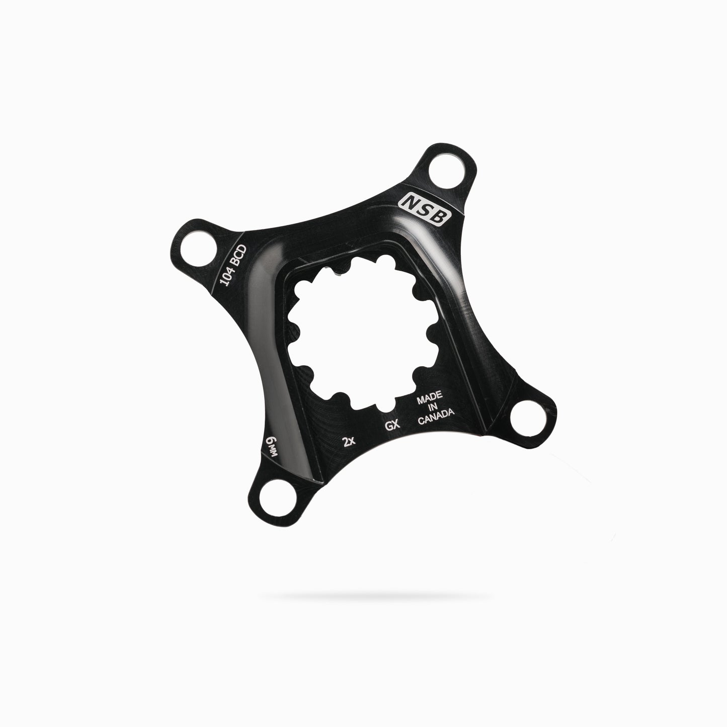 SRAM GX 104 BCD DUB 6mm spacing two chainring spider