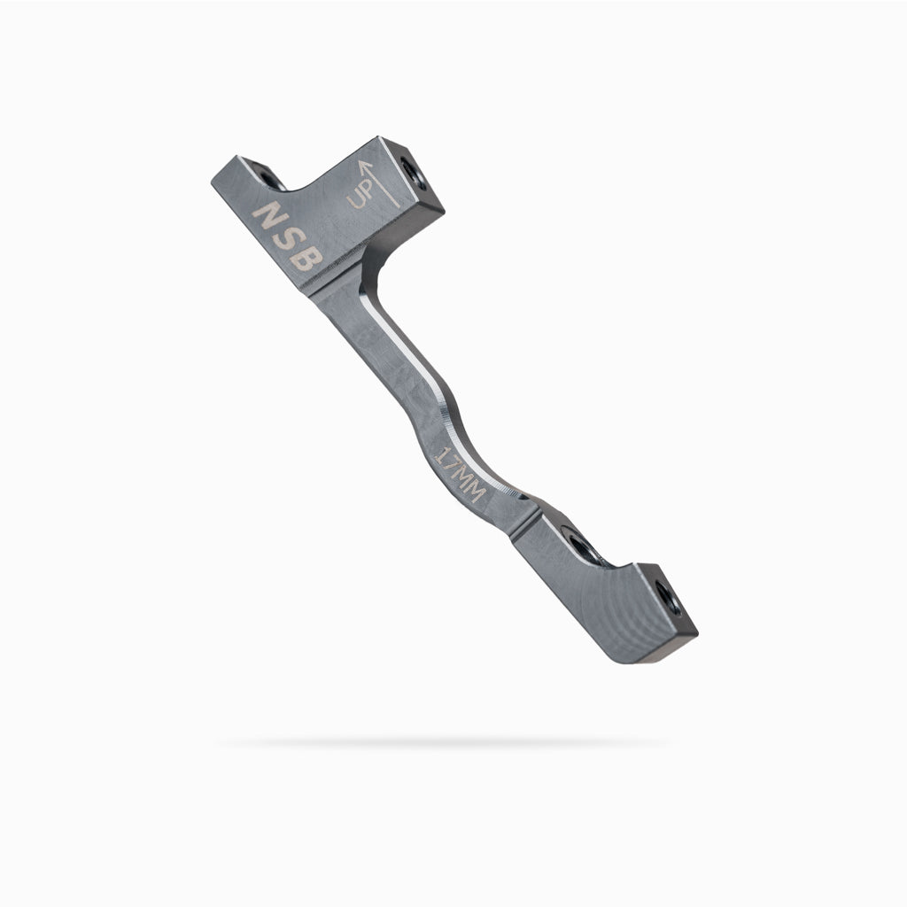 North Shore Billet 17mm post mount brake adapter pewter colour