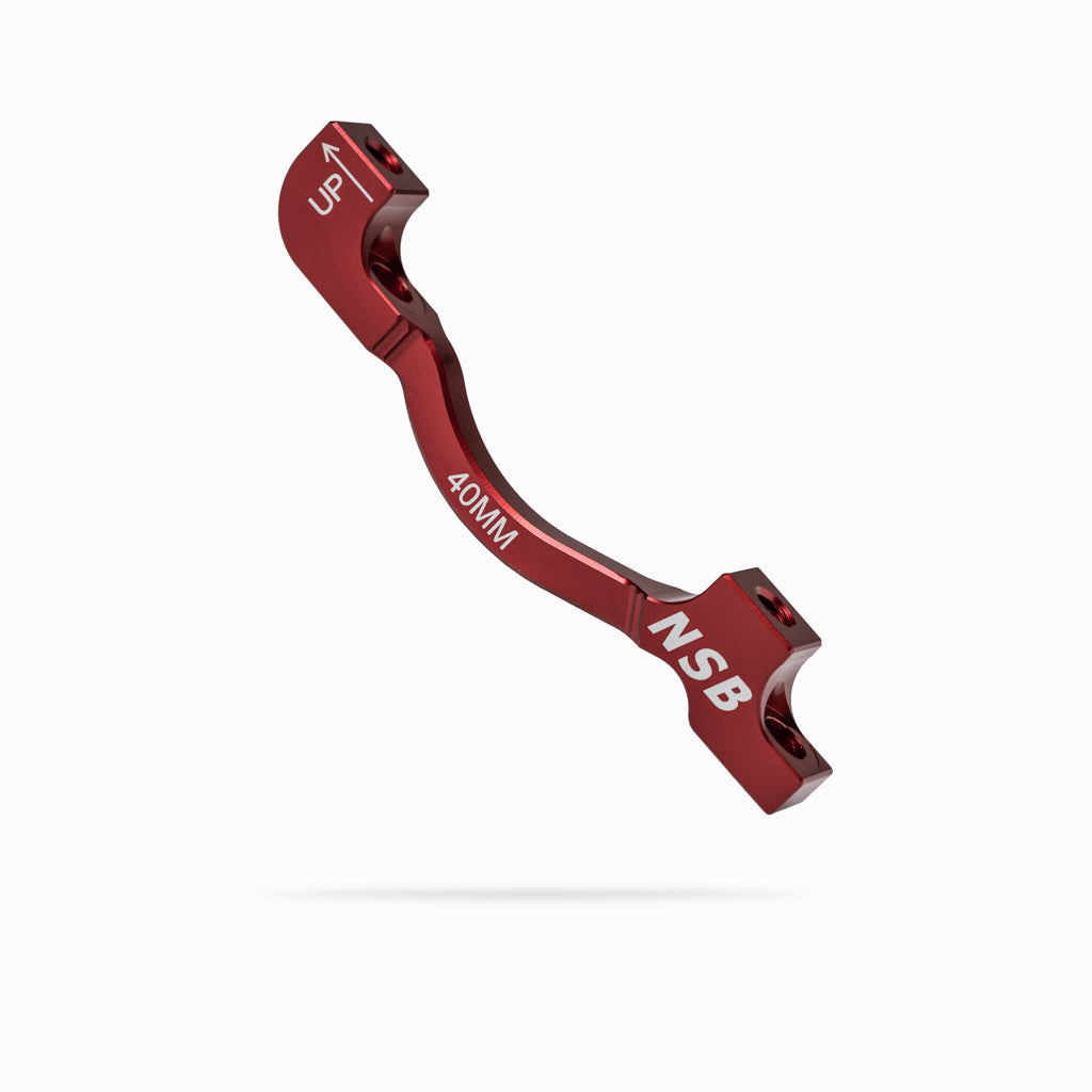 North Shore Billet 40mm post mount brake adapter red colour