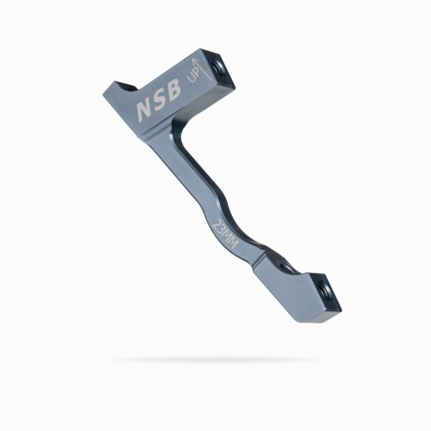 North Shore Billet 23mm post mount brake adapter pewter colour