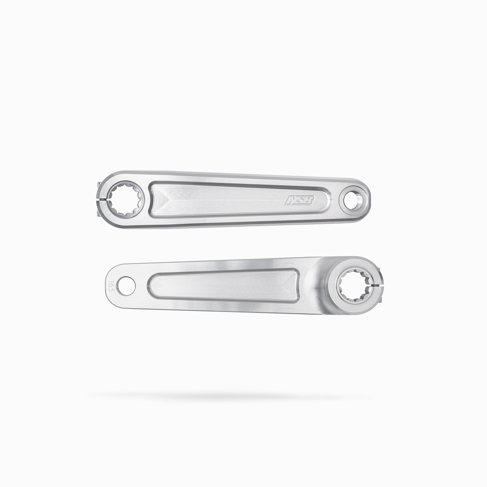 North Shore Billet Talon Pinion Cranks in silver