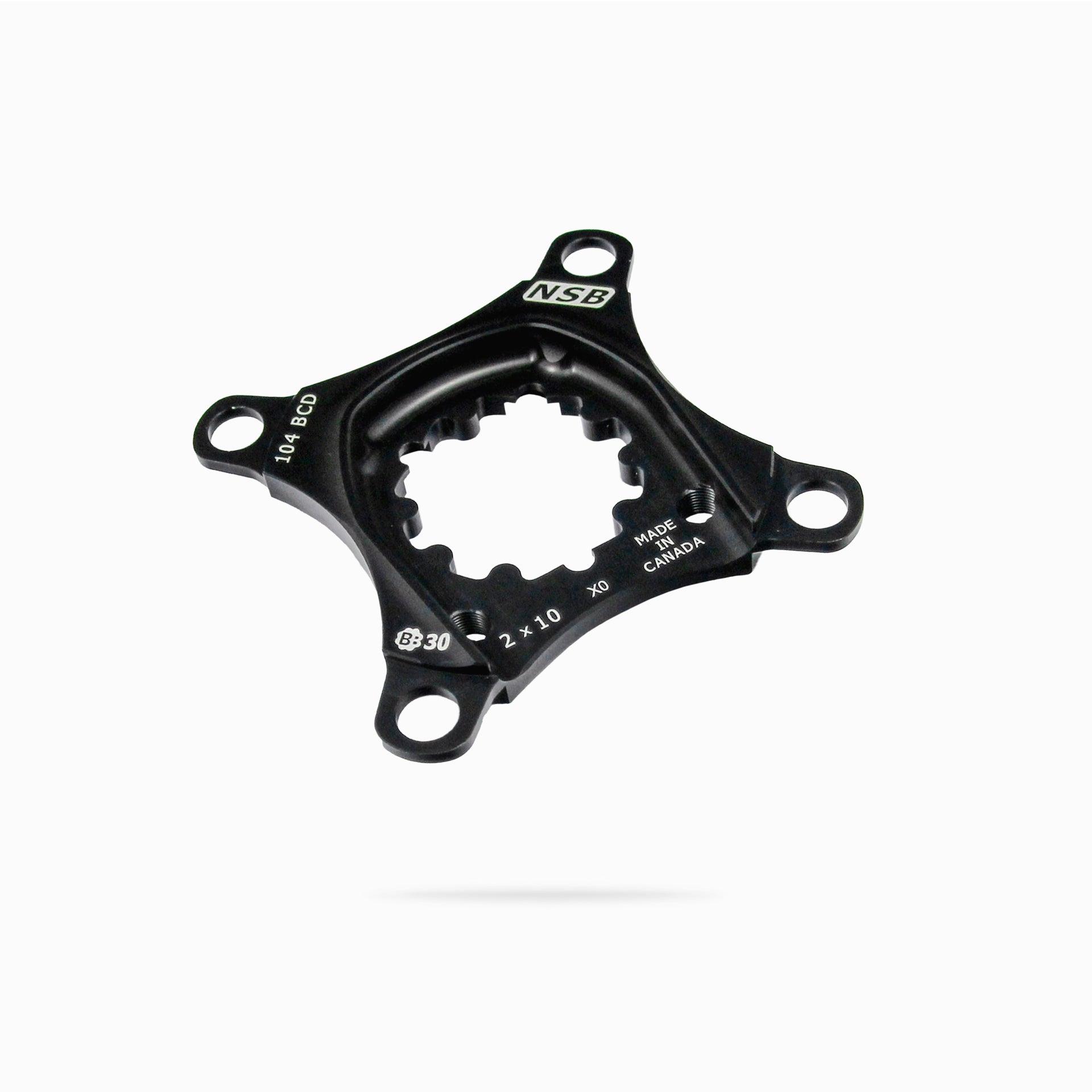 SRAM X01 104 BCD BB30 spacing two chainring spider