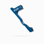 North Shore Billet 23mm post mount brake adapter blue colour