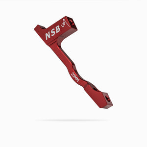 North Shore Billet 20mm post mount brake adapter red colour